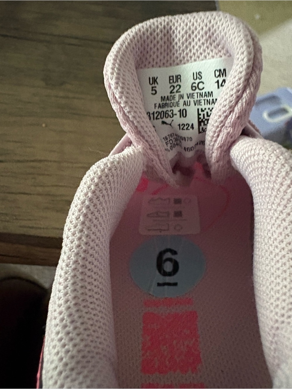 Puma Toddler Pink Mesh Sneakers - Picture 4 of 4